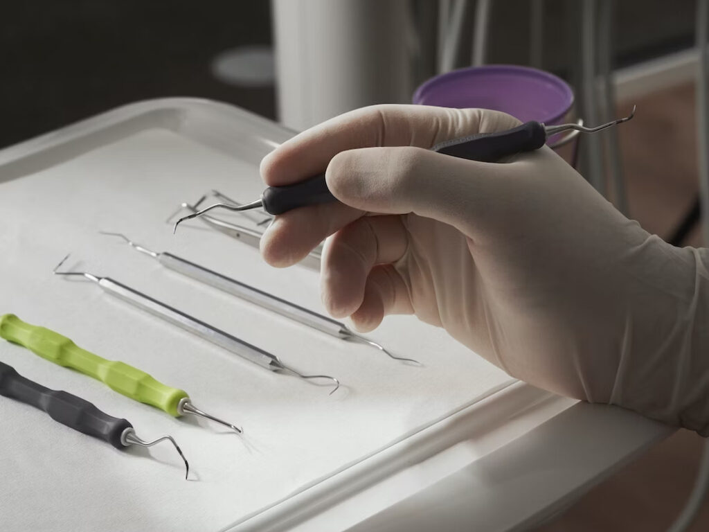 photo of a several dental tools